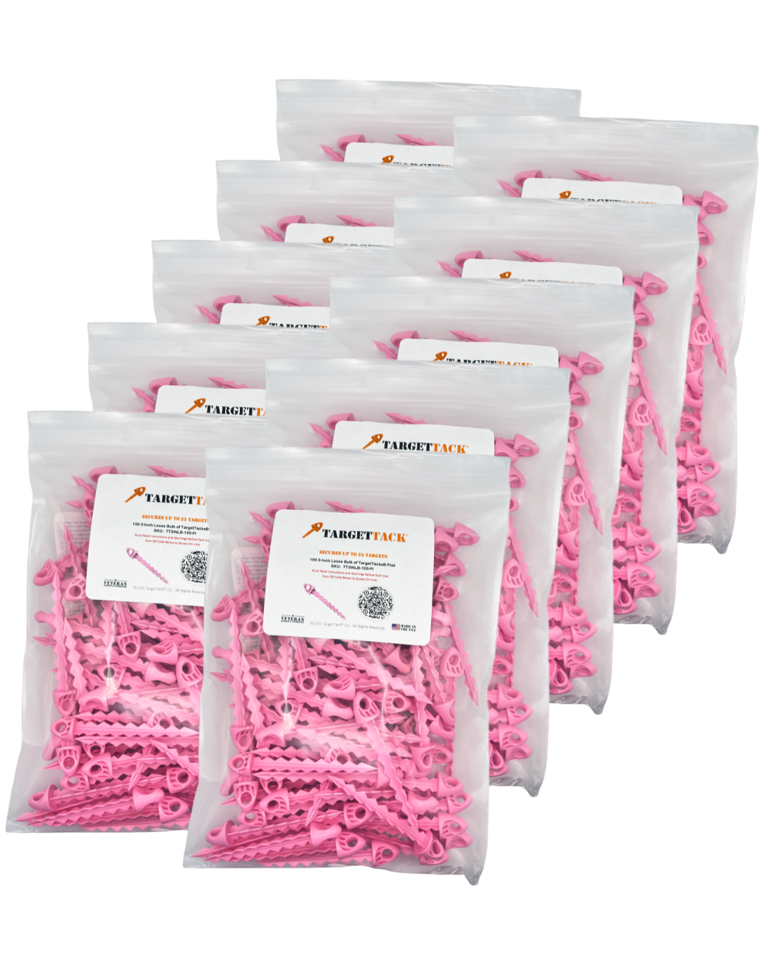 25 3-Inch Loose Bulk of TargetTacks®