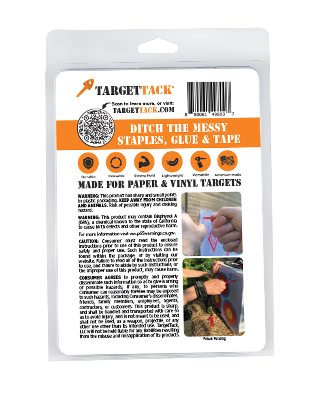 3-Inch 12-Pack of TargetTacks®