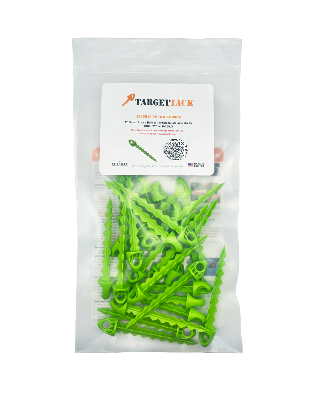 25 3-Inch Loose Bulk of TargetTacks®