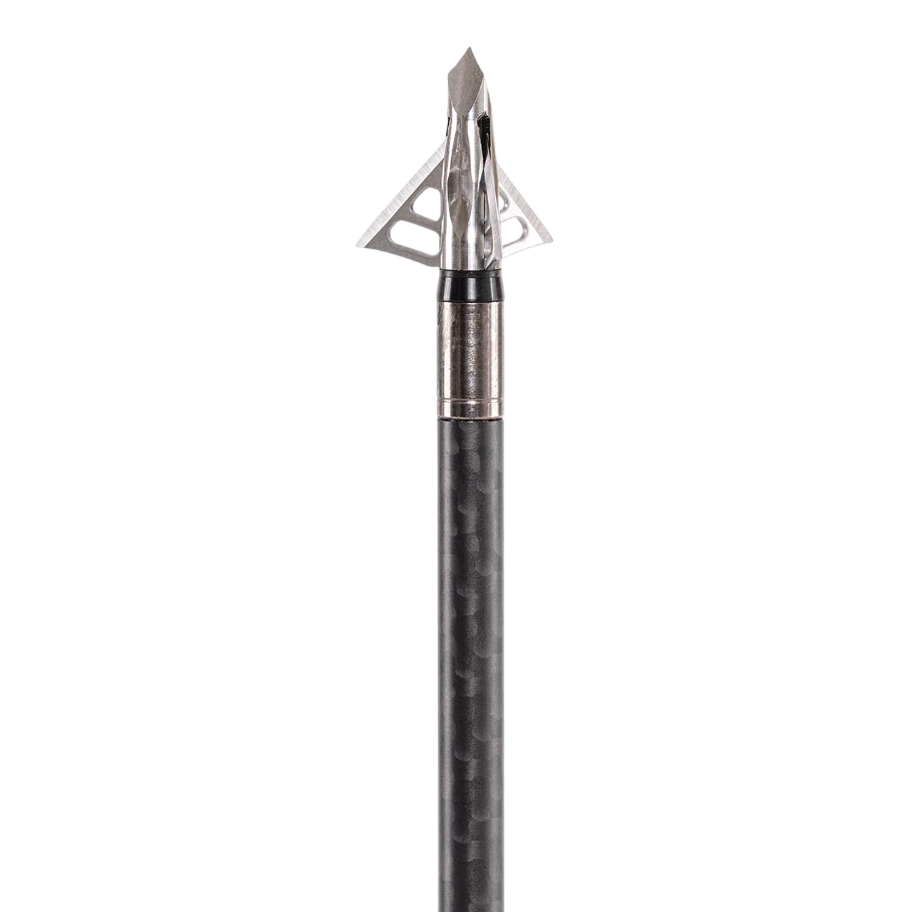 Heavy-duty carbon arrow rest with titanium mounting hardware for precision archery.
