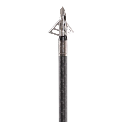 Heavy-duty carbon arrow rest with titanium mounting hardware for precision archery.