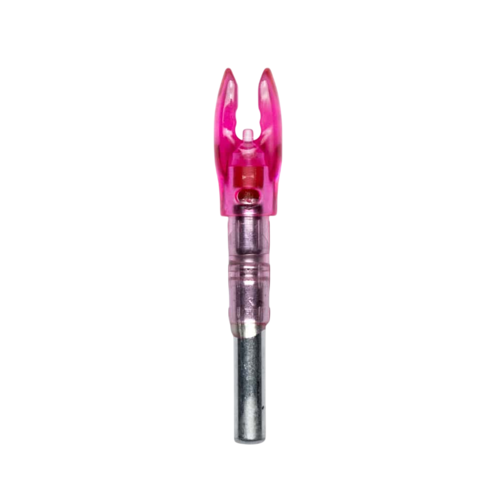 Pink Bow String Nock Point Indicator for Bowhunting and Archery Accessories.