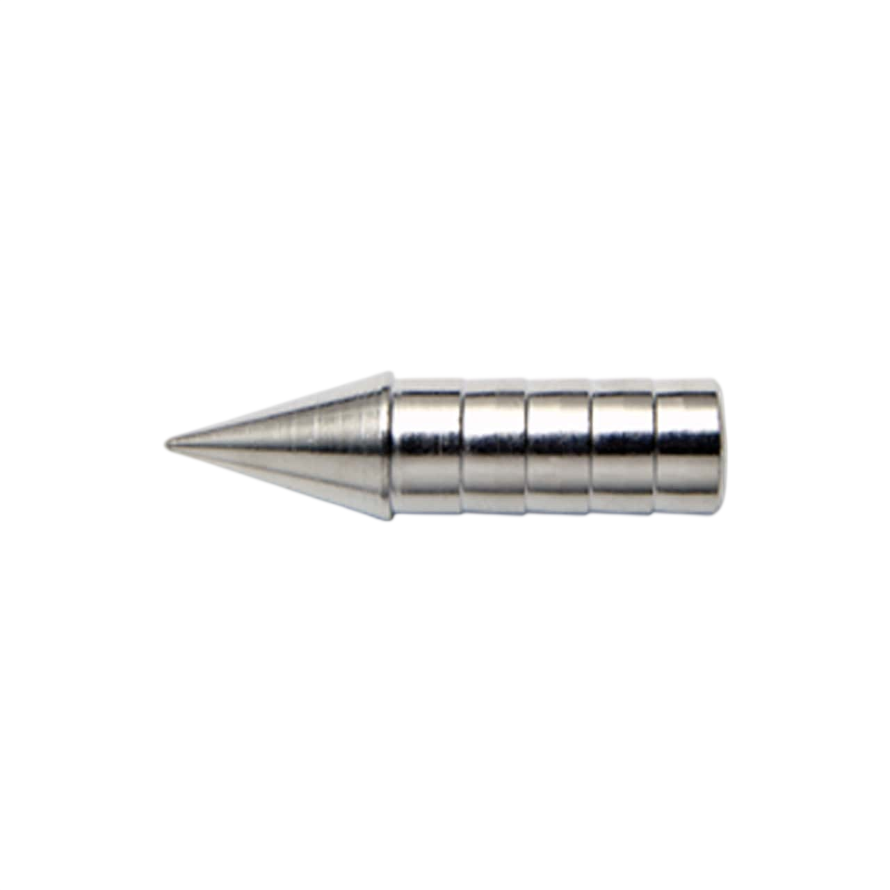 Precision metal arrow rest component for archery equipment.