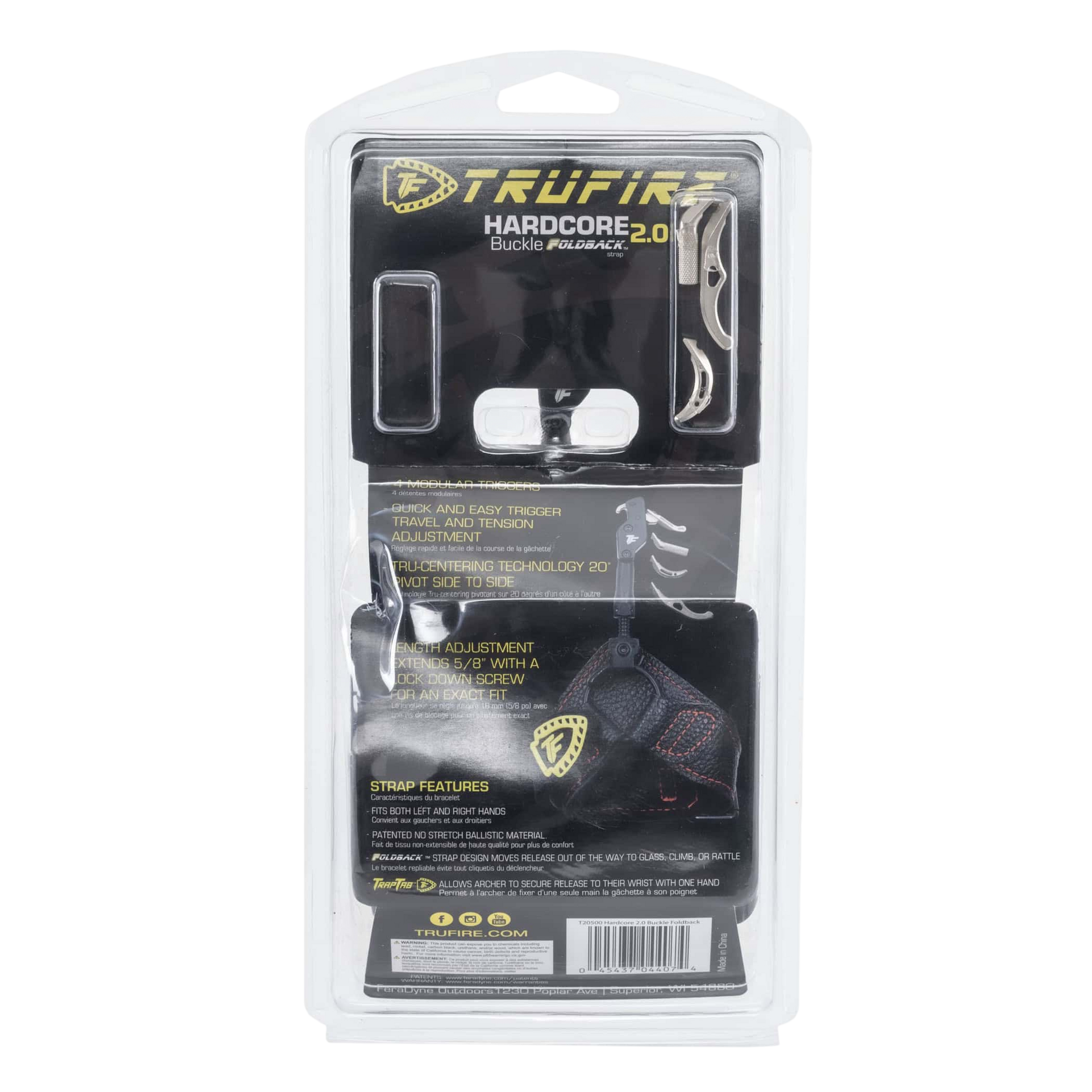 Durable archery trigger strap with adjustable length and pivot technology for hunting.