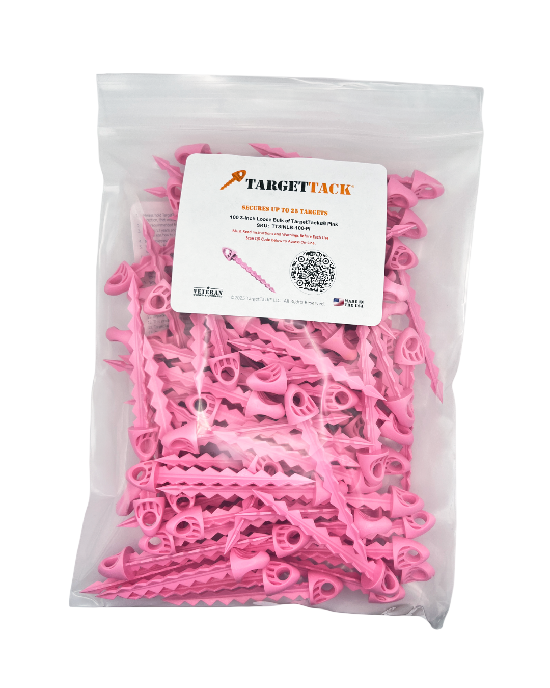 100 3-Inch Loose Bulk of TargetTacks®