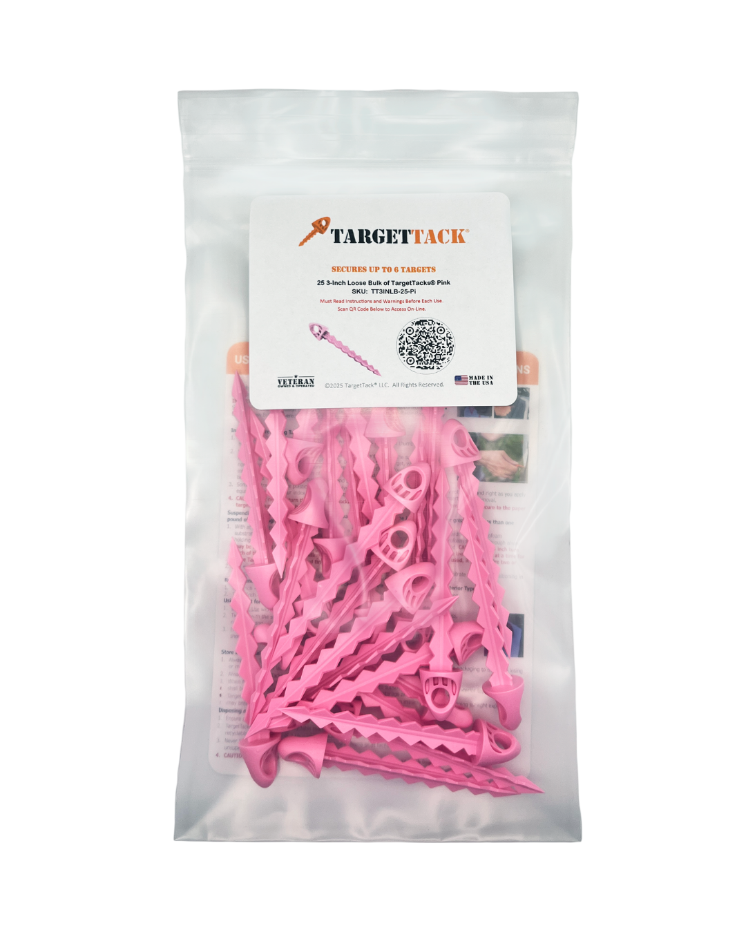 25 3-Inch Loose Bulk of TargetTacks®