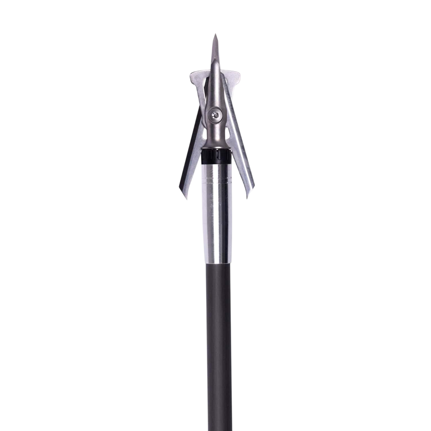 High-quality metal ice axe with sharp point and aluminum shaft for mountaineering and ice climbing.