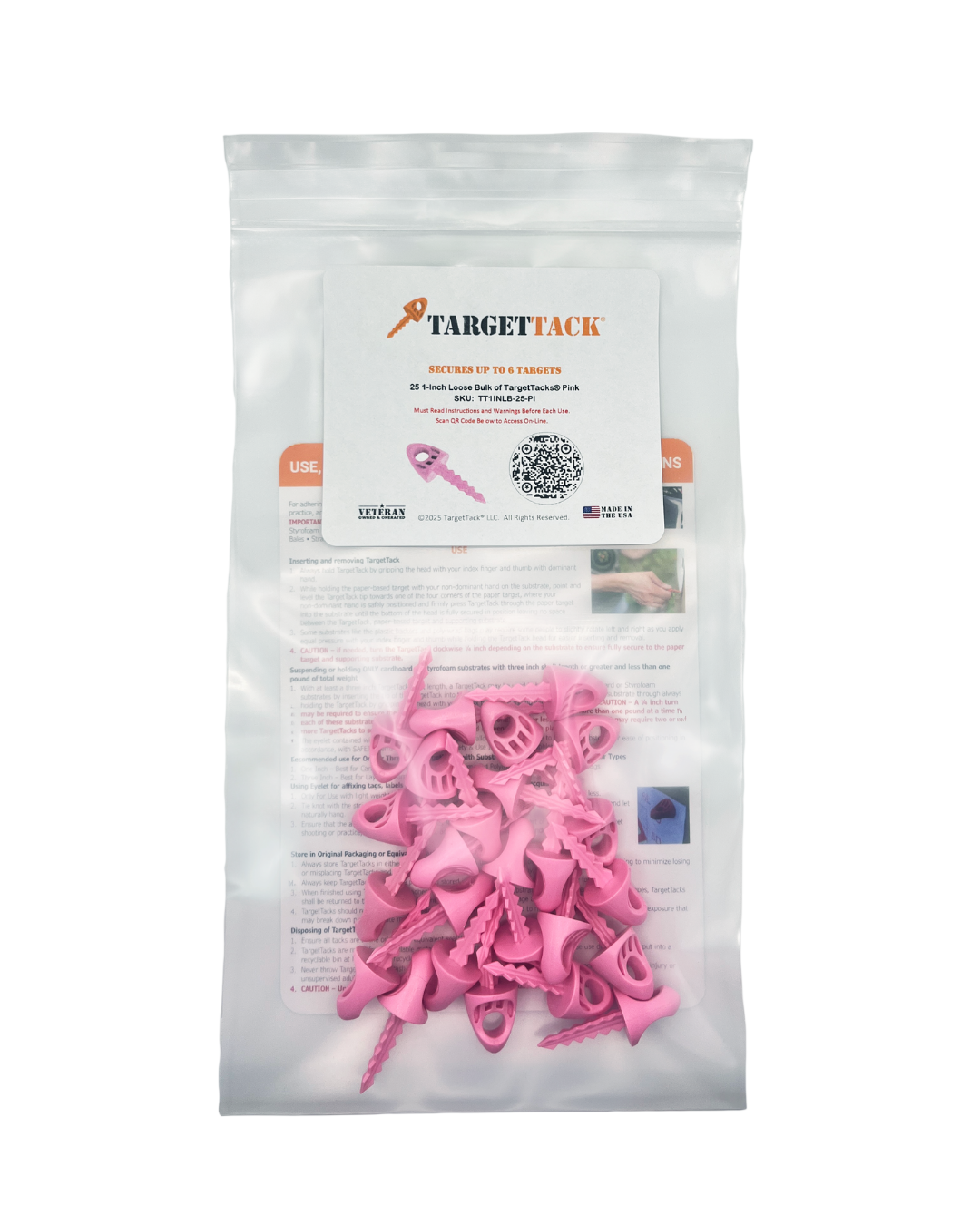 25 1-Inch Loose Bulk of TargetTacks®