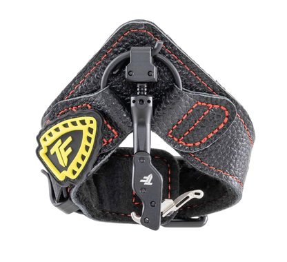 Premium archery release with adjustable strap and trigger for bowhunting.