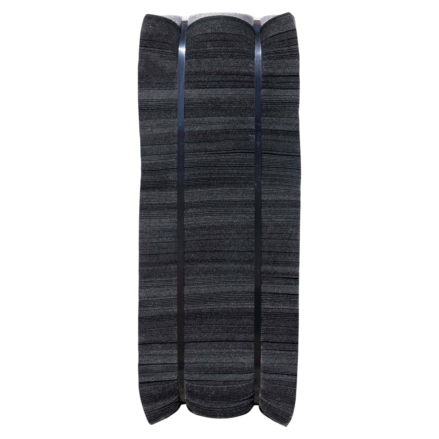 Polyester bowstring silencers for archery, black color, durable and vibration dampening.