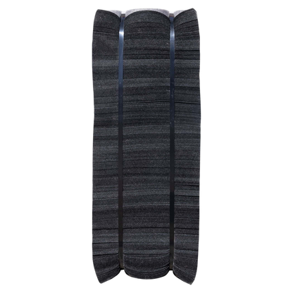 Polyester bowstring silencers for archery, black color, durable and vibration dampening.