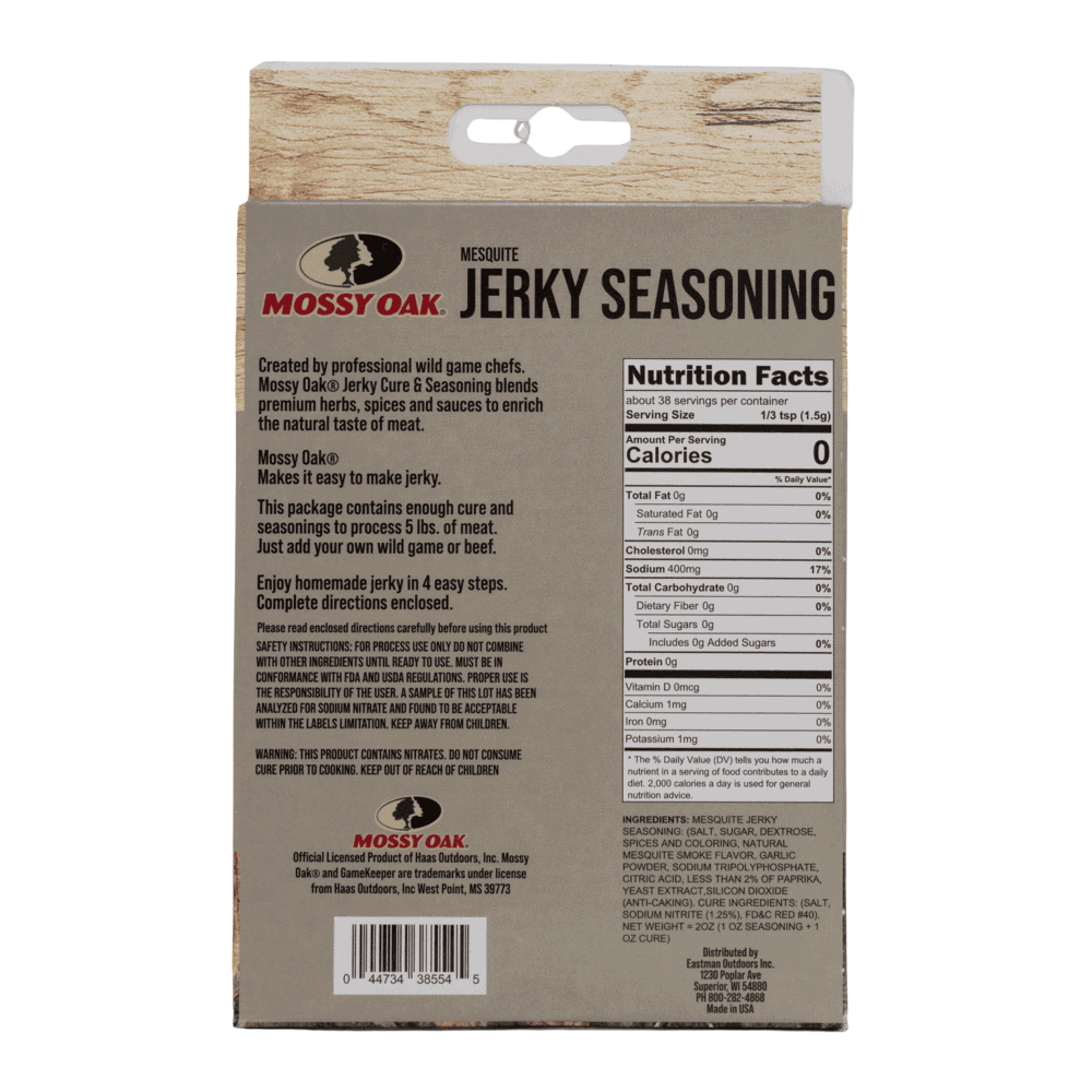1. Jerky seasoning packet with natural ingredients for homemade jerky.