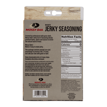 1. Jerky seasoning packet with natural ingredients for homemade jerky.