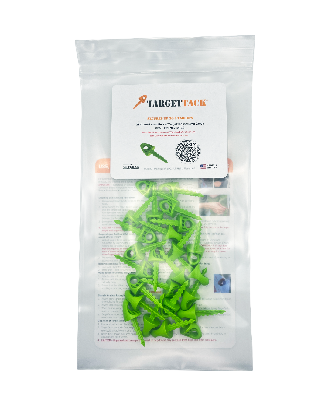 25 1-Inch Loose Bulk of TargetTacks®