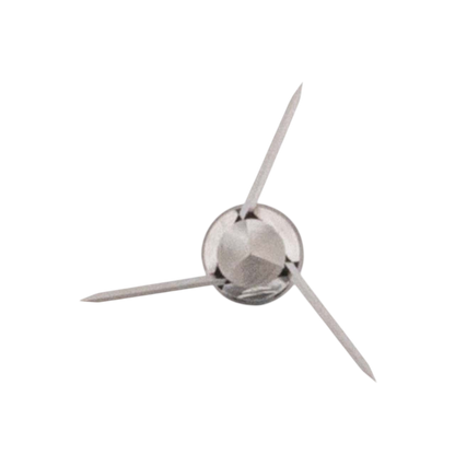 Sharp stainless steel broadhead arrow point for bowhunting and archery sports.