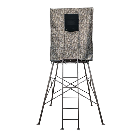 Rhino 10-Foot Quadpod Tree Stand – 2 Swivel Chairs