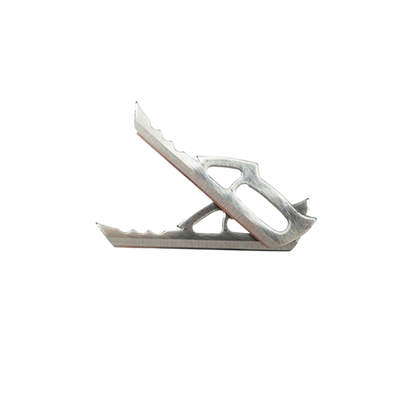 Durable metal game call trap with sharp, serrated edges for efficient animal capture.