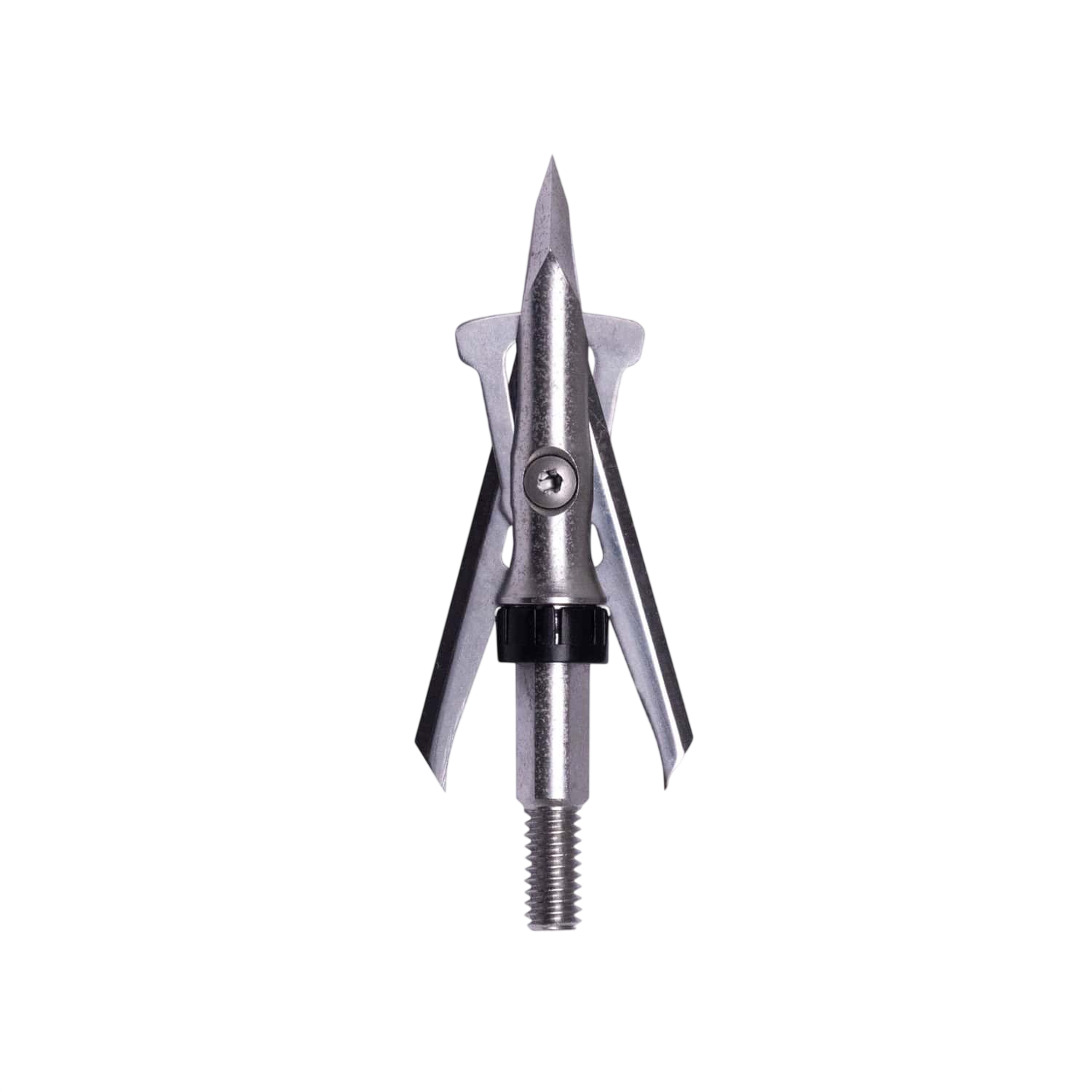 Foldback Broadhead, durable stainless steel blades for bowhunting accuracy.