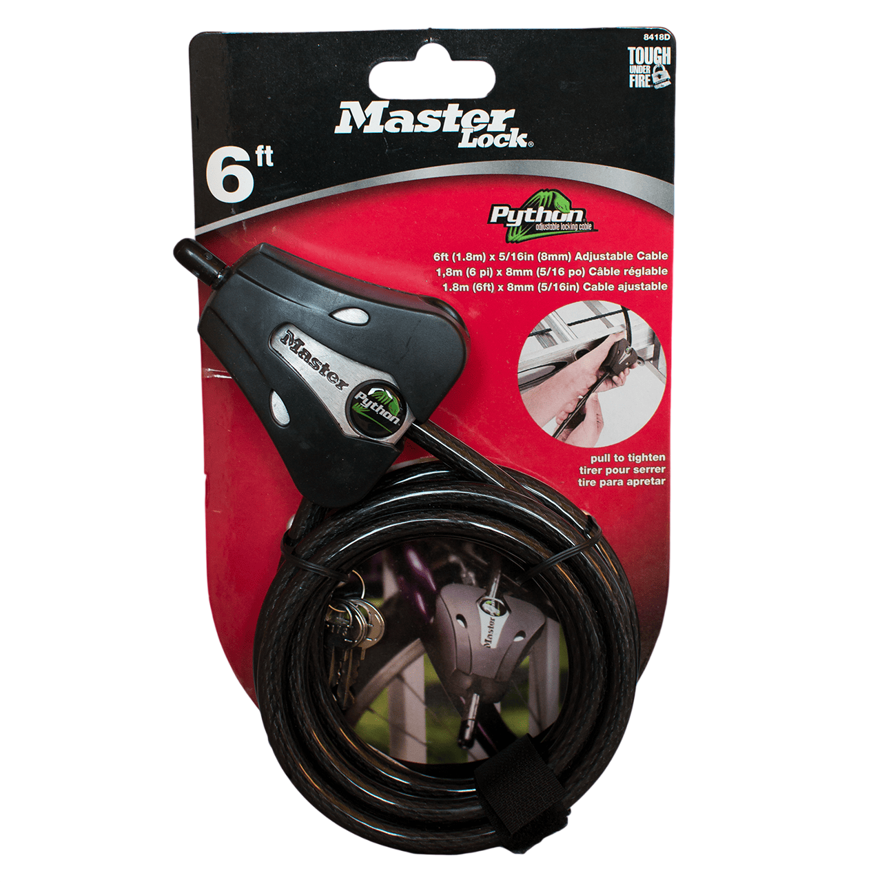 Adjustable 6ft bowstring cable with locking mechanism for archery and bowhunting setups.