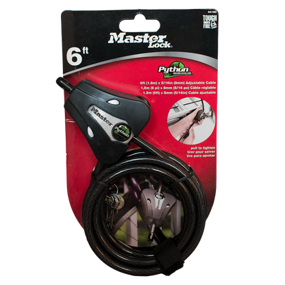 Adjustable 6ft bowstring cable with locking mechanism for archery and bowhunting setups.