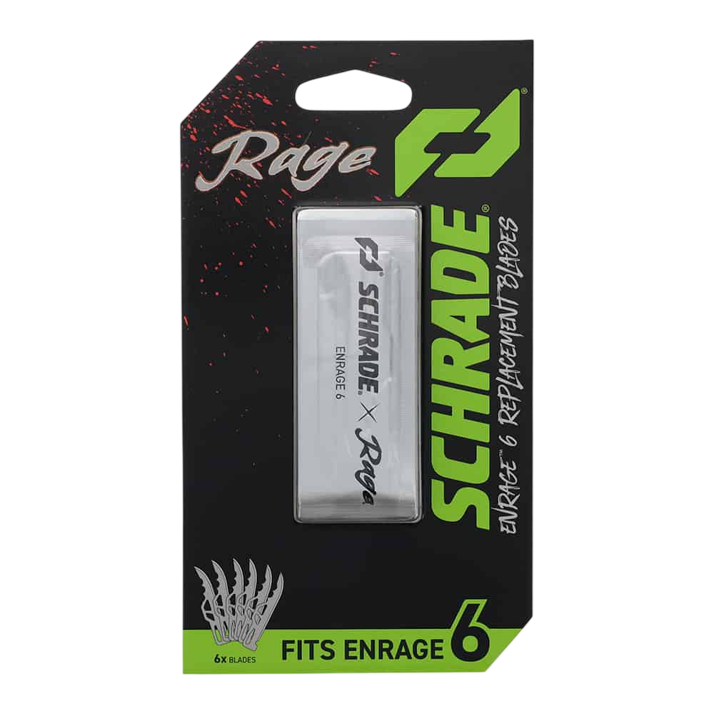 Replacement Razor 6 Broadheads for Enrage 6, durable and precise archery blades, FeraDyne Outdoors.