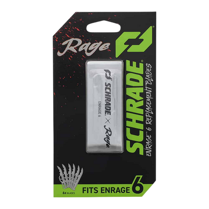 Replacement Razor 6 Broadheads for Enrage 6, durable and precise archery blades, FeraDyne Outdoors.