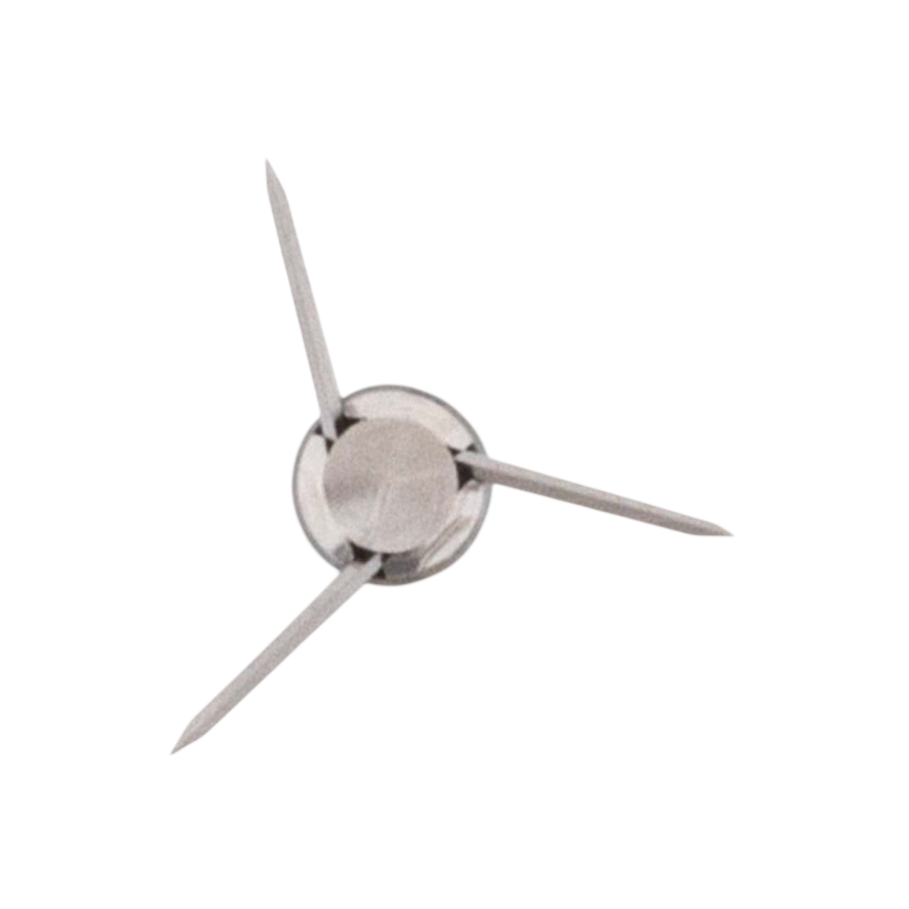 Precision dart pin with three sharp metal points for outdoor targeting and archery sports.