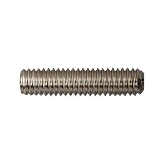 High-strength steel bolt for archery and bowhunting equipment.