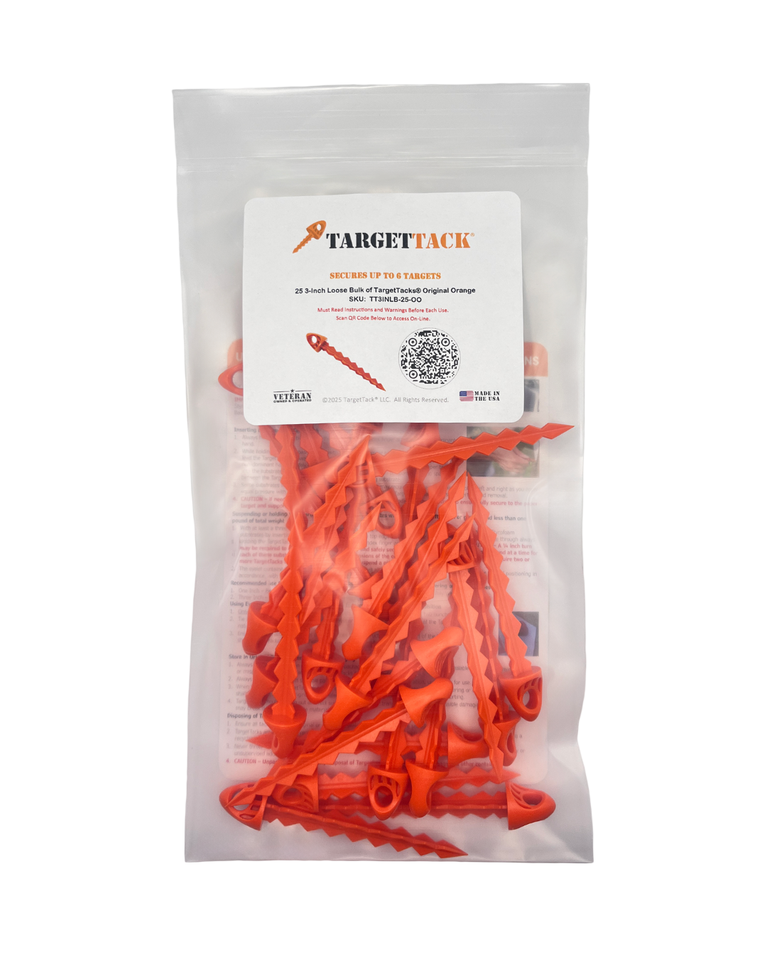 25 3-Inch Loose Bulk of TargetTacks®