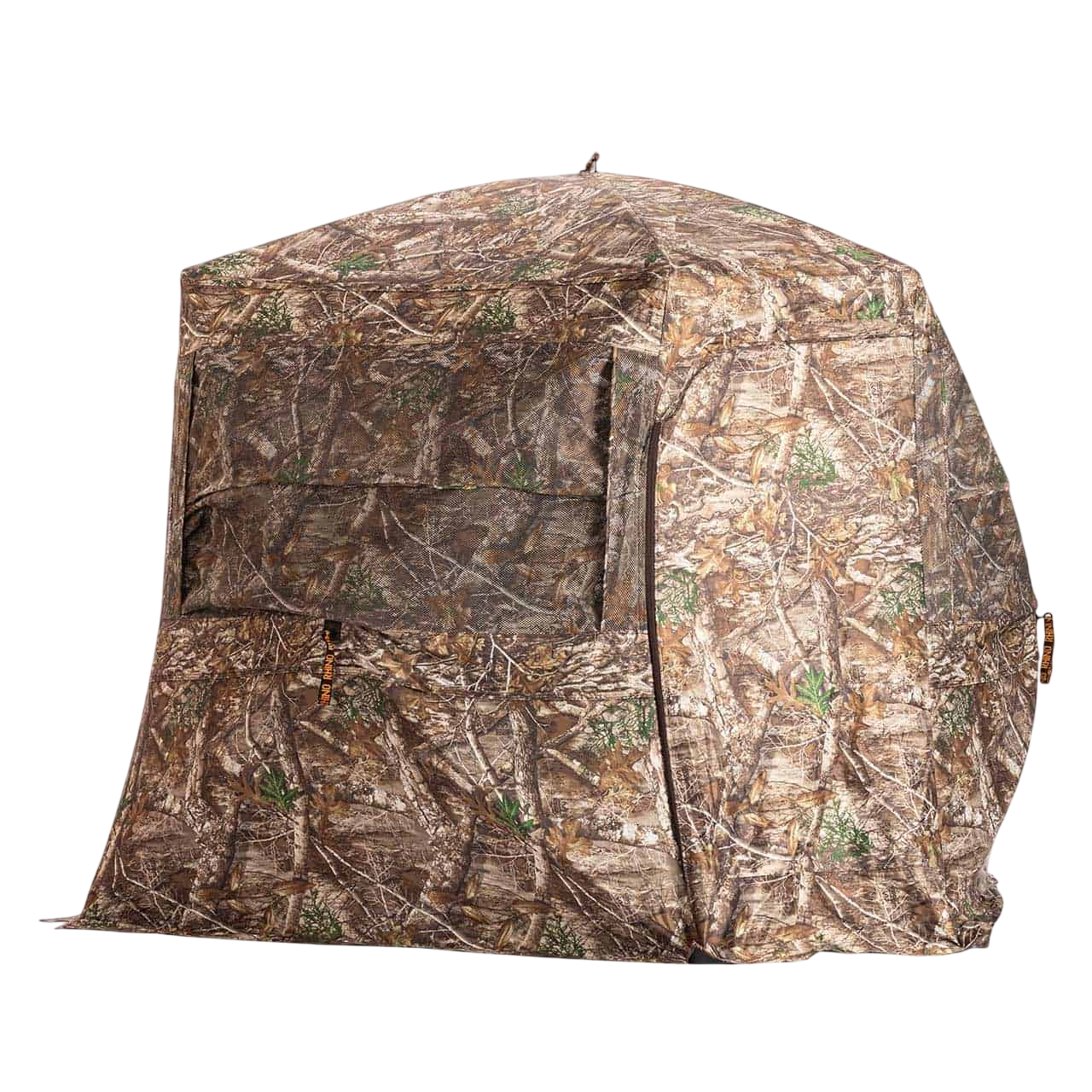 Camo hunting blind with camouflage pattern for outdoor bowhunting and archery | FeraDyne Outdoors.
