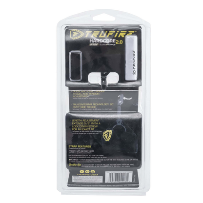 Heavy-duty archery bow release buckle with adjustable straps for bowhunting.