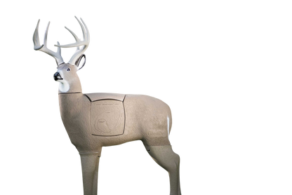 Deer target practice foam decoy for archery and bowhunting outdoor activities.