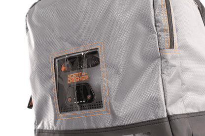 Ultrawide scent control backpack with scent crusher technology for hunting.