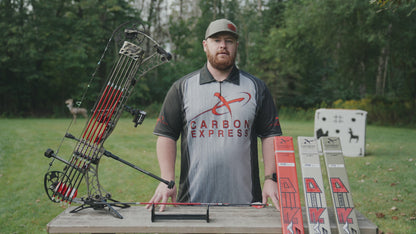 Carbon Express Maxima RED 4mm Fletched Carbon Hunting Arrows (6-Pack)