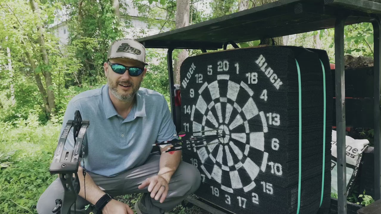 Bowhunter Planet overview of the Block Backyard Range Target dual-sided foam archery target covering dimensions, features, and benefits.