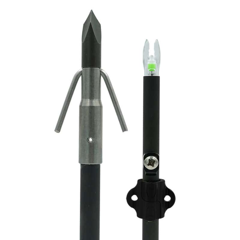 Lighted Carbon Gar Arrow and Bottle Slide