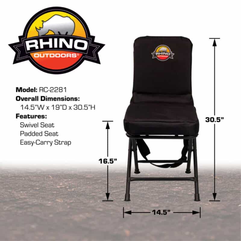 RC-2281 PADDED SWIVEL HUNTING CHAIR